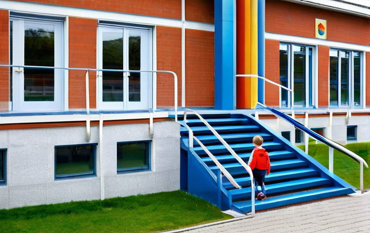 특수교육과 차별 금지 - **Prompt:** "A vibrant and inclusive classroom scene in a modern German primary school. The room is ...