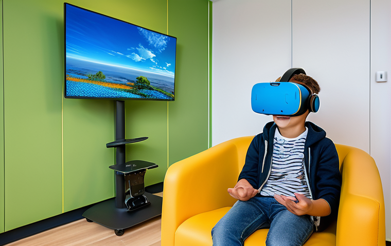 특수교육과 보조공학 - **Prompt for Empowered Communication at Home**:
    "A cozy, sunlit living room in a modern German h...