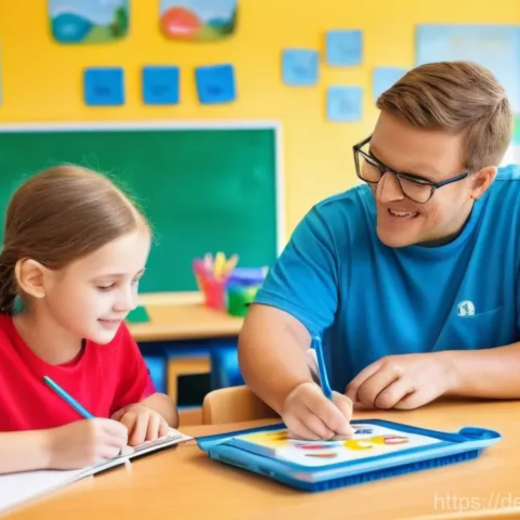 특수교육과 특수교육 커리큘럼 - **Inclusive Classroom Environment in Germany**
    A vibrant, modern elementary school classroom in ...