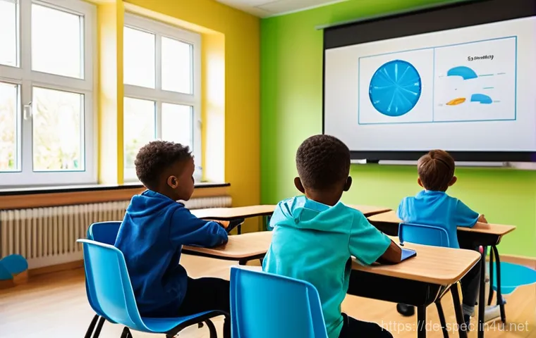 특수교육과 특수교육 뉴스 - **Prompt 1: A Vibrant Inclusive Classroom with Digital Learning**
    A bright, modern classroom fil...