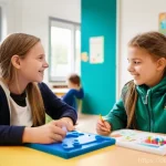 Home 22 특수교육과 장애 학생 평가 정책 - **Prompt:** A vibrant, inclusive German elementary school classroom filled with natural light. Diver...